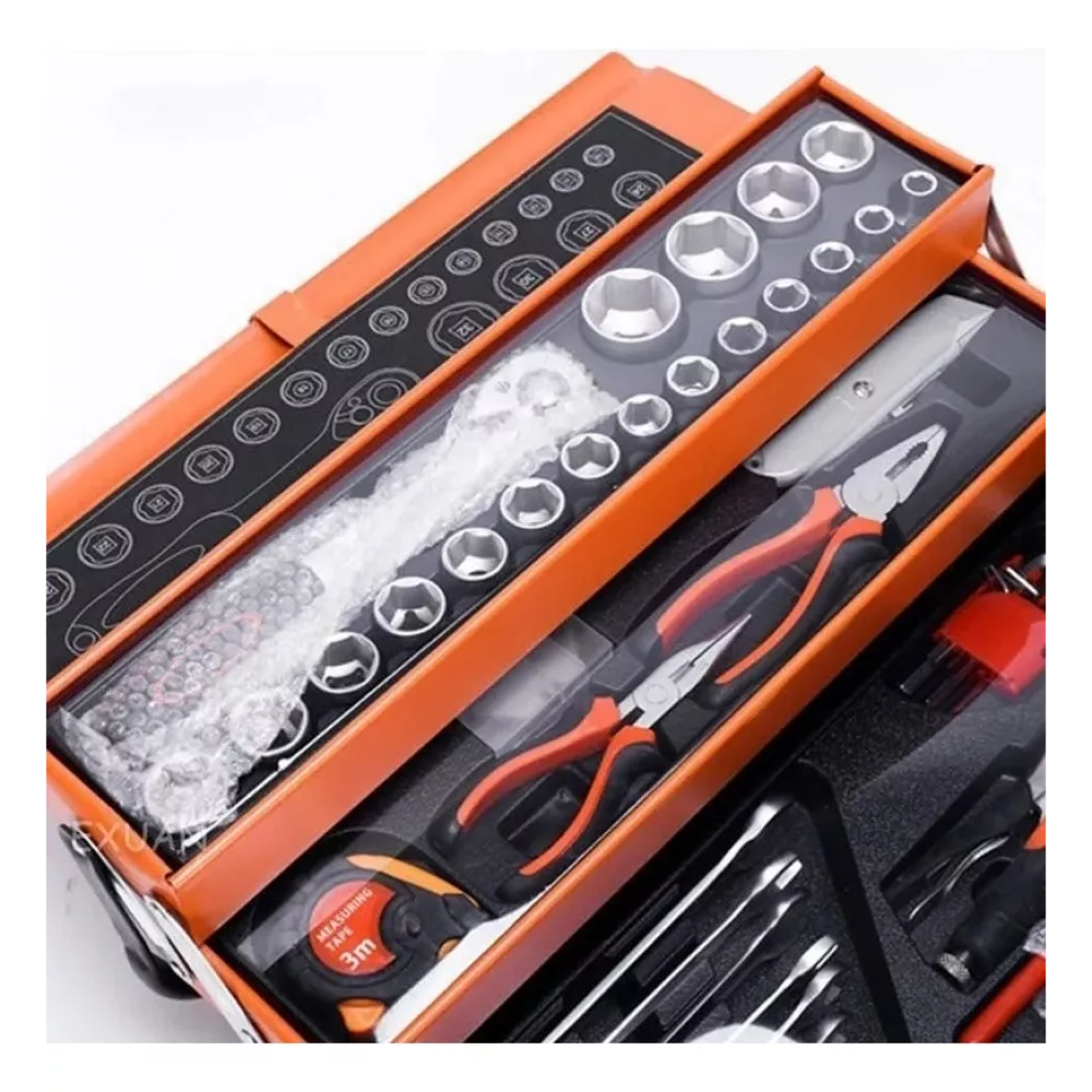 Caja de Herramientas Metálica 85 Piezas — 5 Niveles | Set Profesional Mecánica Automotriz e Industrial