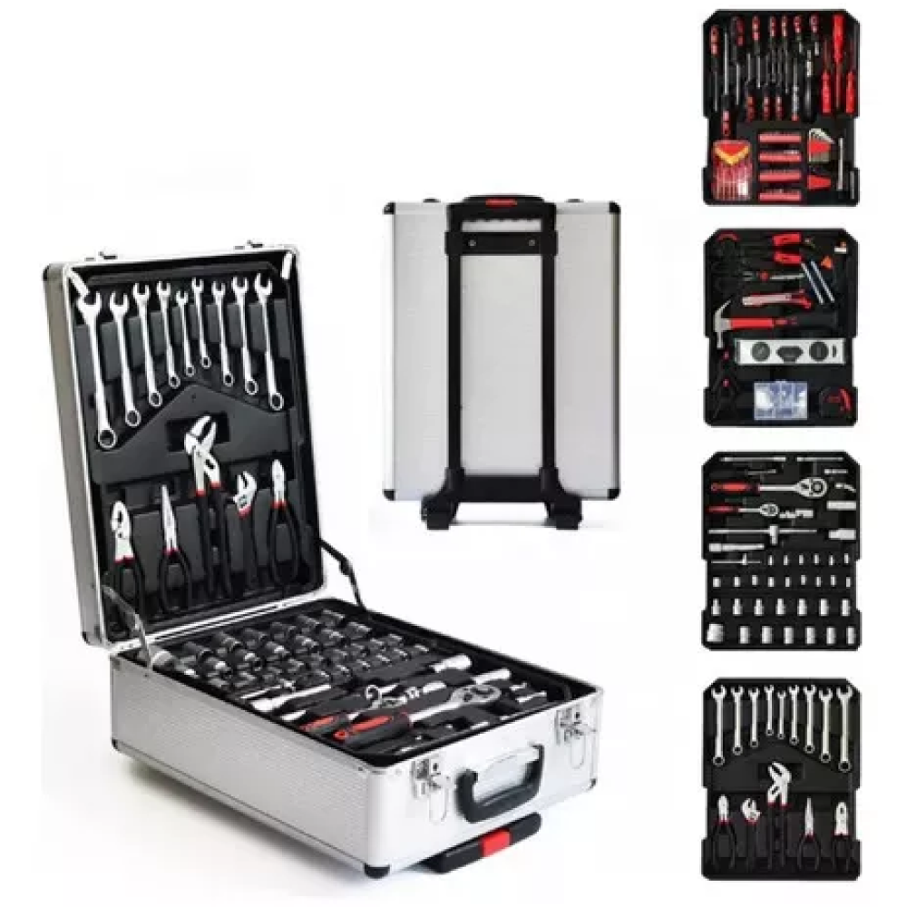 Maletín de Herramientas Profesional 187 Piezas — Set Completo para el Hogar