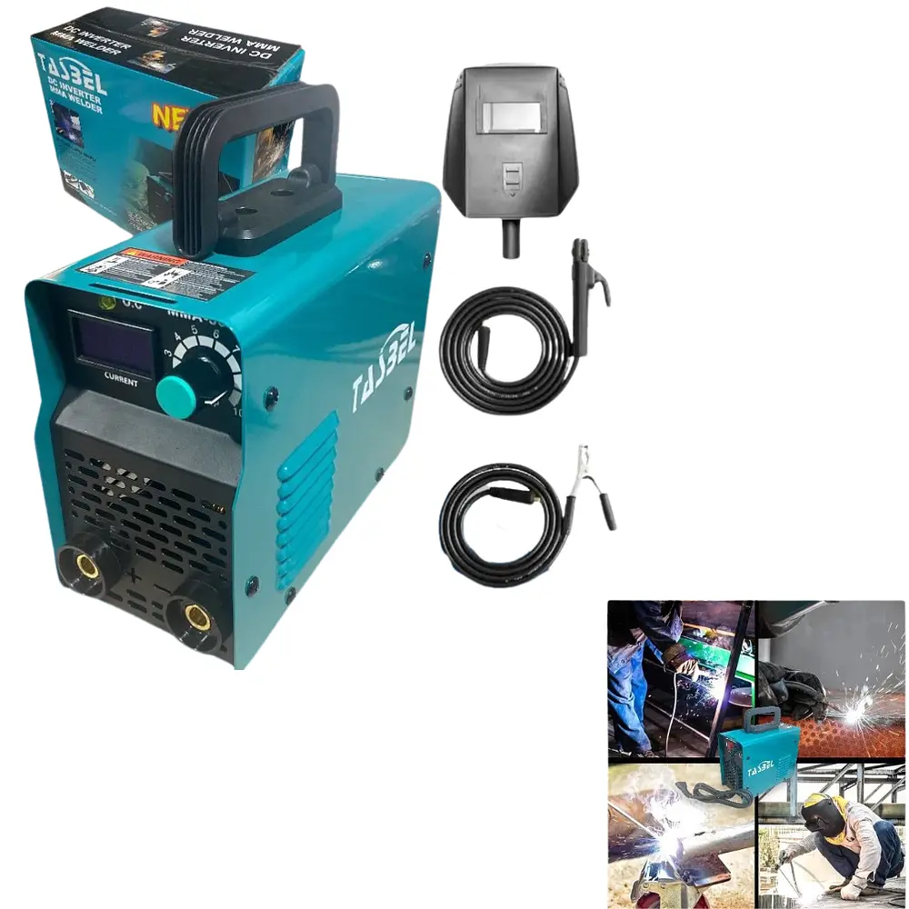Máquina de Soldar Tasbel 220V 3.8KVA con Máscara — Compacta para Hogar y Reparaciones