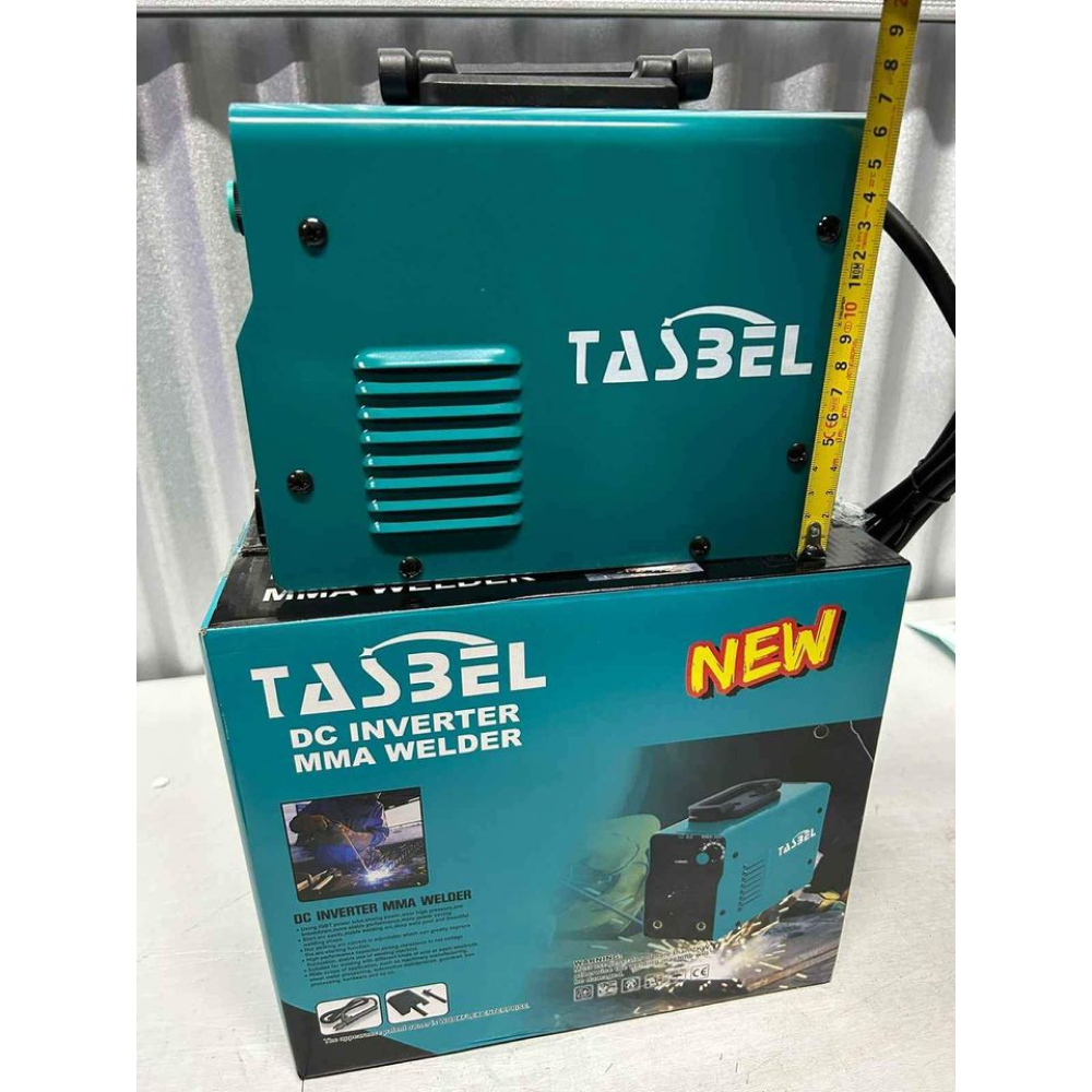 Máquina de Soldar Tasbel 220V 3.8KVA con Máscara — Compacta para Hogar y Reparaciones