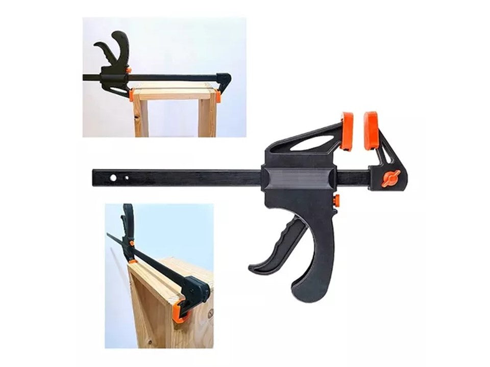 Prensa Rápida Tipo F para Madera 30" (75 cm) — Ajuste Rápido | Sargento Carpintería