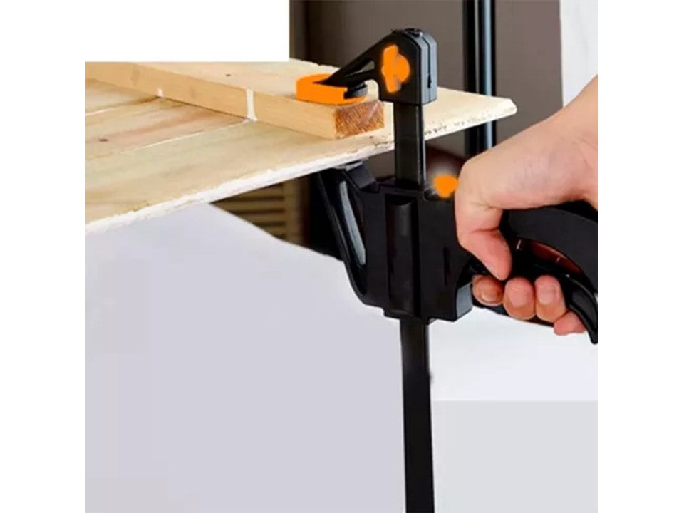 Prensa Rápida Tipo F para Madera 30" (75 cm) — Ajuste Rápido | Sargento Carpintería