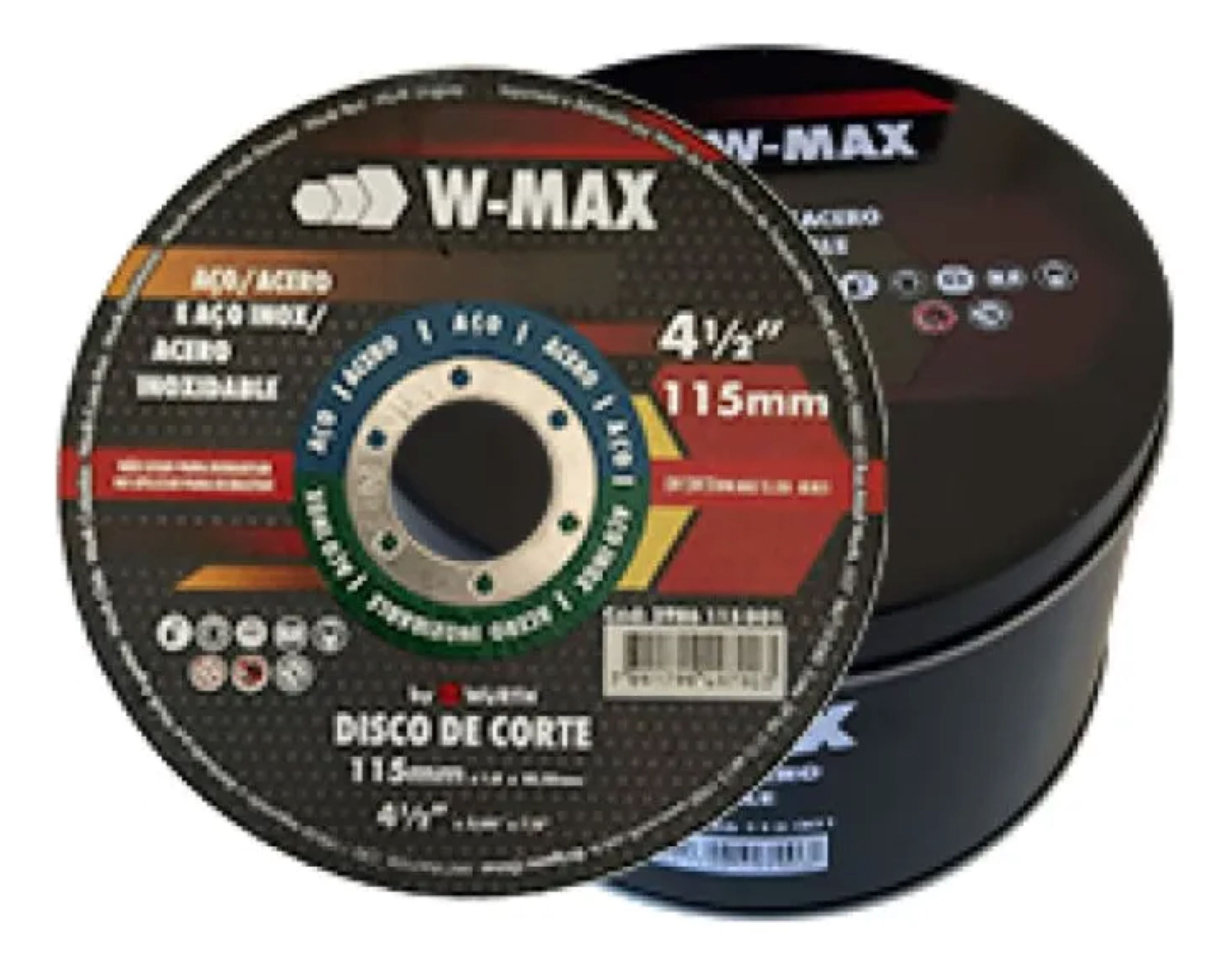 Disco de Corte Acero Inox Würth 4½" 1mm — Pack 50 Unidades | Corte Rápido y Limpio