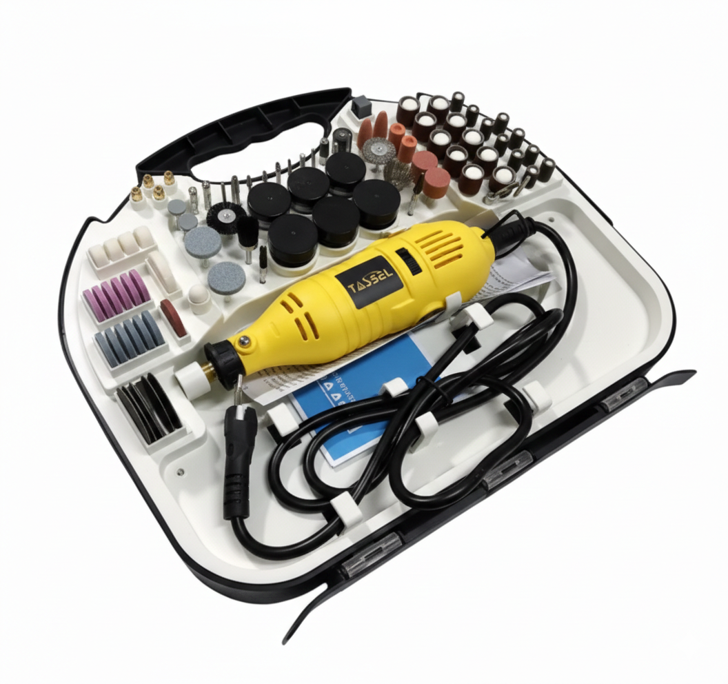 Kit de Accesorios tipo Dremel Tasbel - Discos, Lijas y Maletín para tu Minitorno