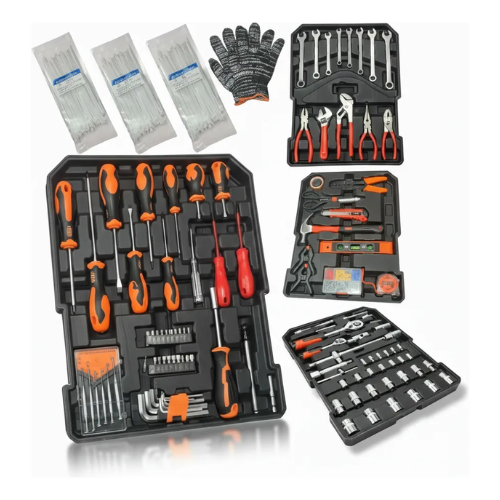 Maleta de Herramientas Tasbel 199 Piezas — Maletín de Aluminio tipo Trolley con Ruedas | Set Profesional