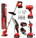 Set Jardín 4 en 1 Inalámbrico Tasbel 98V — Cortadora, Soplador, Mini Sierra y Tijera | 2 Baterías