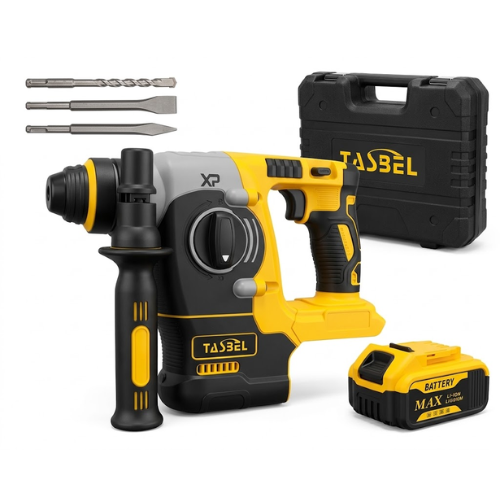 Rotomartillo Taladro Inalámbrico Brushless 3200W — Impacto 6 Julios, Mandril SDS | Perfora Hormigón Sin Cables