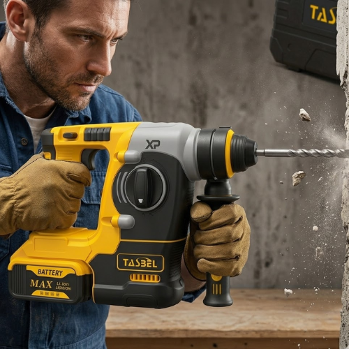 Rotomartillo Taladro Inalámbrico Brushless 3200W — Impacto 6 Julios, Mandril SDS | Perfora Hormigón Sin Cables