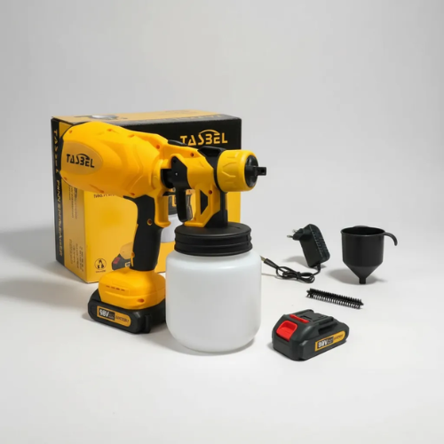 Pistola Pulverizadora de Pintura Inalámbrica Tasbel 800W — Tanque 1200ml | Acabado Pro Sin Cables