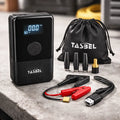 Arrancador de Auto 12V + Inflador de Neumáticos — Power Bank, Manómetro Digital y Linterna | Todo en Uno